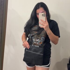 Black crossbody bag with